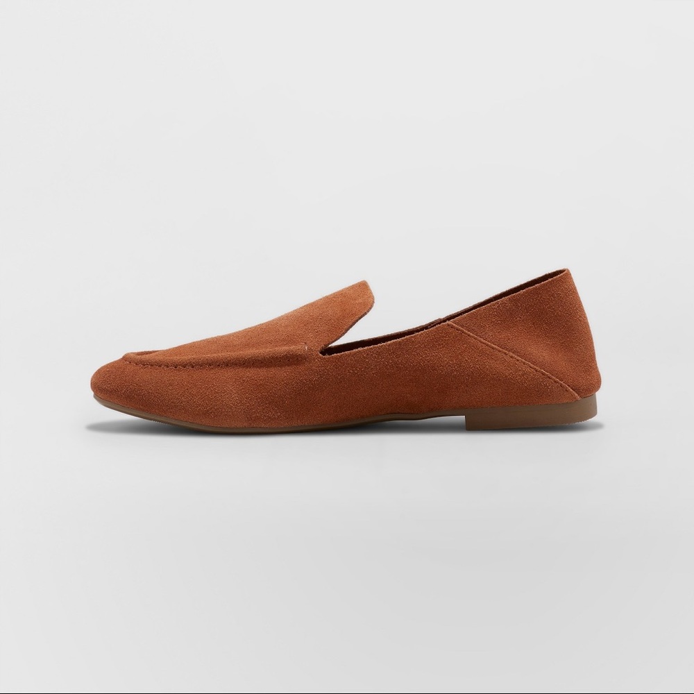 Women New Day Suede Cognac Jisela Loafer Mule NWT - Picture 2 of 3